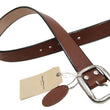 Load image into Gallery viewer, Studio D'artisan Leather Belt Men's Ccasual 38mm Wide/5mm Bend Leather with Thick Oval Buckle B-81 Brown