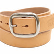 Load image into Gallery viewer, Studio D'artisan Leather Belt Men's Ccasual 38mm Wide/5mm Bend Leather with Thick Oval Buckle B-81 Natural