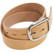 Load image into Gallery viewer, Studio D'artisan Leather Belt Men's Ccasual 38mm Wide/5mm Bend Leather with Thick Oval Buckle B-81 Natural