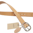 Load image into Gallery viewer, Studio D'artisan Leather Belt Men's Ccasual 38mm Wide/5mm Bend Leather with Thick Oval Buckle B-81 Natural