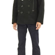 Load image into Gallery viewer, Buzz Rickson Pea Coat William Gibson Men's Wool Overcoat Peacoat BR12394 Black