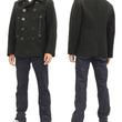 Load image into Gallery viewer, Buzz Rickson Pea Coat William Gibson Men's Wool Overcoat Peacoat BR12394 Black