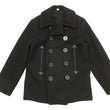 Load image into Gallery viewer, Buzz Rickson Pea Coat William Gibson Men's Wool Overcoat Peacoat BR12394 Black