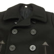 Load image into Gallery viewer, Buzz Rickson Pea Coat William Gibson Men's Wool Overcoat Peacoat BR12394 Black