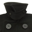 Load image into Gallery viewer, Buzz Rickson Pea Coat William Gibson Men's Wool Overcoat Peacoat BR12394 Black