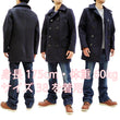 Load image into Gallery viewer, Buzz Rickson Pea Coat Men's U.S. Navy Wool Above-knee length Peacoat BR14146 Navy-Blue