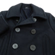 Load image into Gallery viewer, Buzz Rickson Pea Coat Men's U.S. Navy Wool Above-knee length Peacoat BR14146 Navy-Blue