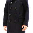 Load image into Gallery viewer, Buzz Rickson Pea Coat Men's U.S. Navy Wool Above-knee length Peacoat BR14146 Navy-Blue
