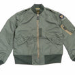 Load image into Gallery viewer, Buzz Rickson Jacket Men's L-2B Flight Jacket Plain Bomber Jacket L2B BR14870 Sage-Green
