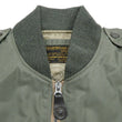 Load image into Gallery viewer, Buzz Rickson Jacket Men's L-2B Flight Jacket Plain Bomber Jacket L2B BR14870 Sage-Green