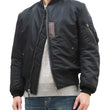Load image into Gallery viewer, Buzz Rickson MA-1 William Gibson Black MA-1 Flight Jacket Men's MA1 Bomber Jacket Slender Version BR14964