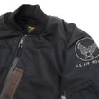 Load image into Gallery viewer, Buzz Rickson MA-1 William Gibson Black MA-1 Flight Jacket Men's MA1 Bomber Jacket Slender Version BR14964