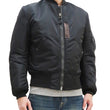 Load image into Gallery viewer, Buzz Rickson MA-1 William Gibson Black MA-1 Flight Jacket Men's MA1 Bomber Jacket Slender Version BR14964