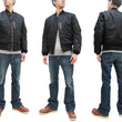 Load image into Gallery viewer, Buzz Rickson MA-1 William Gibson Black MA-1 Flight Jacket Men's MA1 Bomber Jacket Slender Version BR14964