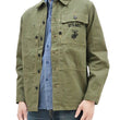 Load image into Gallery viewer, Buzz Rickson Jacket Men's Reproduction of WW2 USMC P44 HBT Utility Jacket P-44 BR15123 Olive