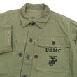 Load image into Gallery viewer, Buzz Rickson Jacket Men's Reproduction of WW2 USMC P44 HBT Utility Jacket P-44 BR15123 Olive