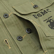 Load image into Gallery viewer, Buzz Rickson Jacket Men's Reproduction of WW2 USMC P44 HBT Utility Jacket P-44 BR15123 Olive