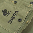 Load image into Gallery viewer, Buzz Rickson Jacket Men's Reproduction of WW2 USMC P44 HBT Utility Jacket P-44 BR15123 Olive