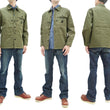 Load image into Gallery viewer, Buzz Rickson Jacket Men's Reproduction of WW2 USMC P44 HBT Utility Jacket P-44 BR15123 Olive