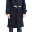 Load image into Gallery viewer, Buzz Rickson Duffel Coat Men's Reproduction of WW2 Royal Navy Duffle Coat BR15164 128 Navy-Blue