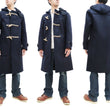 Load image into Gallery viewer, Buzz Rickson Duffel Coat Men's Reproduction of WW2 Royal Navy Duffle Coat BR15164 128 Navy-Blue