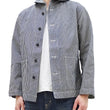 Load image into Gallery viewer, Buzz Rickson Jacket Men's US Navy WW2 Shawl Collar Hickory Stripe Utility Jacket BR15303