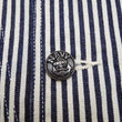 Load image into Gallery viewer, Buzz Rickson Jacket Men's US Navy WW2 Shawl Collar Hickory Stripe Utility Jacket BR15303