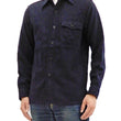 Load image into Gallery viewer, Buzz Rickson US Navy CPO Shirt Mens Plain Long Sleeve Wool-Flannel Shirt BR24961 Navy-Blue