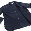 Load image into Gallery viewer, Buzz Rickson US Navy CPO Shirt Mens Plain Long Sleeve Wool-Flannel Shirt BR24961 Navy-Blue