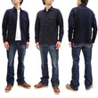 Load image into Gallery viewer, Buzz Rickson US Navy CPO Shirt Mens Plain Long Sleeve Wool-Flannel Shirt BR24961 Navy-Blue