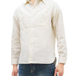 Load image into Gallery viewer, Buzz Rickson Plain Long Sleeve Shirt Modified version of US Navy Chambray Work Shirt BR25996 Off-White