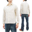 Load image into Gallery viewer, Buzz Rickson Plain Long Sleeve Shirt Modified version of US Navy Chambray Work Shirt BR25996 Off-White