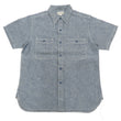 Load image into Gallery viewer, Buzz Rickson Chambray Shirt, Men's U.S. Navy Military Style Short Sleeve Button Up Shirt BR35856 Blue