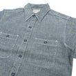 Load image into Gallery viewer, Buzz Rickson Chambray Shirt, Men's U.S. Navy Military Style Short Sleeve Button Up Shirt BR35856 Blue