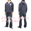 Load image into Gallery viewer, Buzz Rickson Hoodie Men's USAAF Insignia Hoodie Zip Front Hooded Sweatshirt BR65599 Faded-Navy-Blue