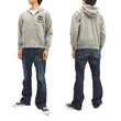 Load image into Gallery viewer, Buzz Rickson Hoodie Men's USAAF Insignia Hoodie Zip Front Hooded Sweatshirt BR65599 Heather-Gray