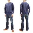 Load image into Gallery viewer, Buzz Rickson Plain Sweatshirt Men's Loop-wheeled Vintage Style BR65622 Faded-Navy-Blue