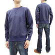 Load image into Gallery viewer, Buzz Rickson Plain Sweatshirt Men's Loop-wheeled Vintage Style BR65622 Faded-Navy-Blue