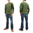 Load image into Gallery viewer, Buzz Rickson Plain Sweatshirt Men's Loop-wheeled Vintage Style BR65622 Faded-Olive