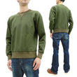 Load image into Gallery viewer, Buzz Rickson Plain Sweatshirt Men's Loop-wheeled Vintage Style BR65622 Faded-Olive