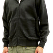 Load image into Gallery viewer, Buzz Rickson Hoodie Men's Plain Hoodie Zip Front Hooded Sweatshirt BR65623 Faded-Black