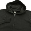 Load image into Gallery viewer, Buzz Rickson Hoodie Men's Plain Hoodie Zip Front Hooded Sweatshirt BR65623 Faded-Black