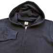 Load image into Gallery viewer, Buzz Rickson Hoodie Men's Plain Hoodie Zip Front Hooded Sweatshirt BR65623 Faded-Navy-Blue