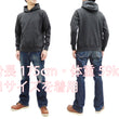 Load image into Gallery viewer, Buzz Rickson Plain Pullover Hoodie Men's Loop-wheeled Vintage Style Hooded Sweatshirt BR68914 119-Faded-Black