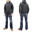 Load image into Gallery viewer, Buzz Rickson Plain Pullover Hoodie Men's Loop-wheeled Vintage Style Hooded Sweatshirt BR68914 119-Faded-Black