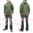 Load image into Gallery viewer, Buzz Rickson Plain Pullover Hoodie Men's Loop-wheeled Vintage Style Hooded Sweatshirt BR68914 149-Faded-Olive