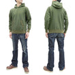 Load image into Gallery viewer, Buzz Rickson Plain Pullover Hoodie Men's Loop-wheeled Vintage Style Hooded Sweatshirt BR68914 149-Faded-Olive