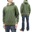 Load image into Gallery viewer, Buzz Rickson Plain Pullover Hoodie Men's Loop-wheeled Vintage Style Hooded Sweatshirt BR68914 149-Faded-Olive