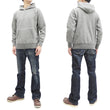 Load image into Gallery viewer, Buzz Rickson Plain Pullover Hoodie Men's Loop-wheeled Vintage Style Hooded Sweatshirt BR68914 113-Heather-Gray