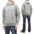 Load image into Gallery viewer, Buzz Rickson Plain Pullover Hoodie Men's Loop-wheeled Vintage Style Hooded Sweatshirt BR68914 113-Heather-Gray